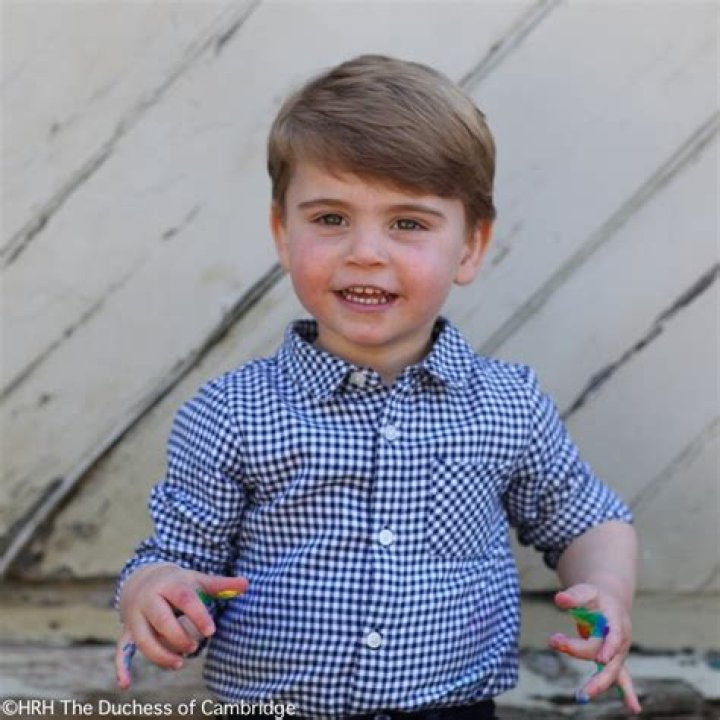 As Prince Louis turns two years old, he shows his support for NHS in