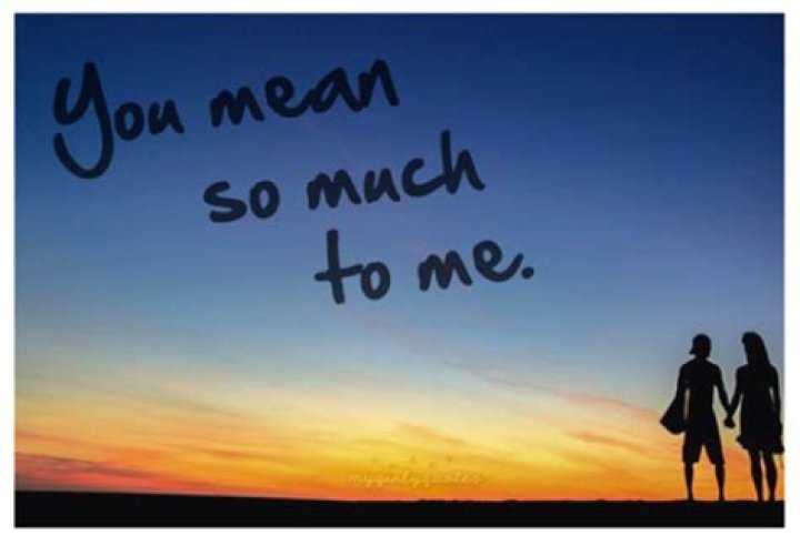 You Mean So Much To Me Quotes for Him and Her Darling Quote